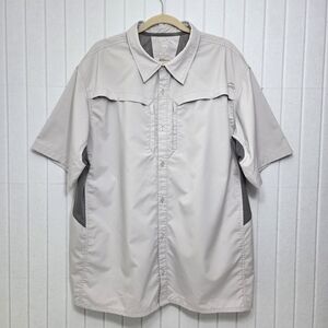 Cabela's XPG Light Gray Short Sleeve Shirt Size 2XL